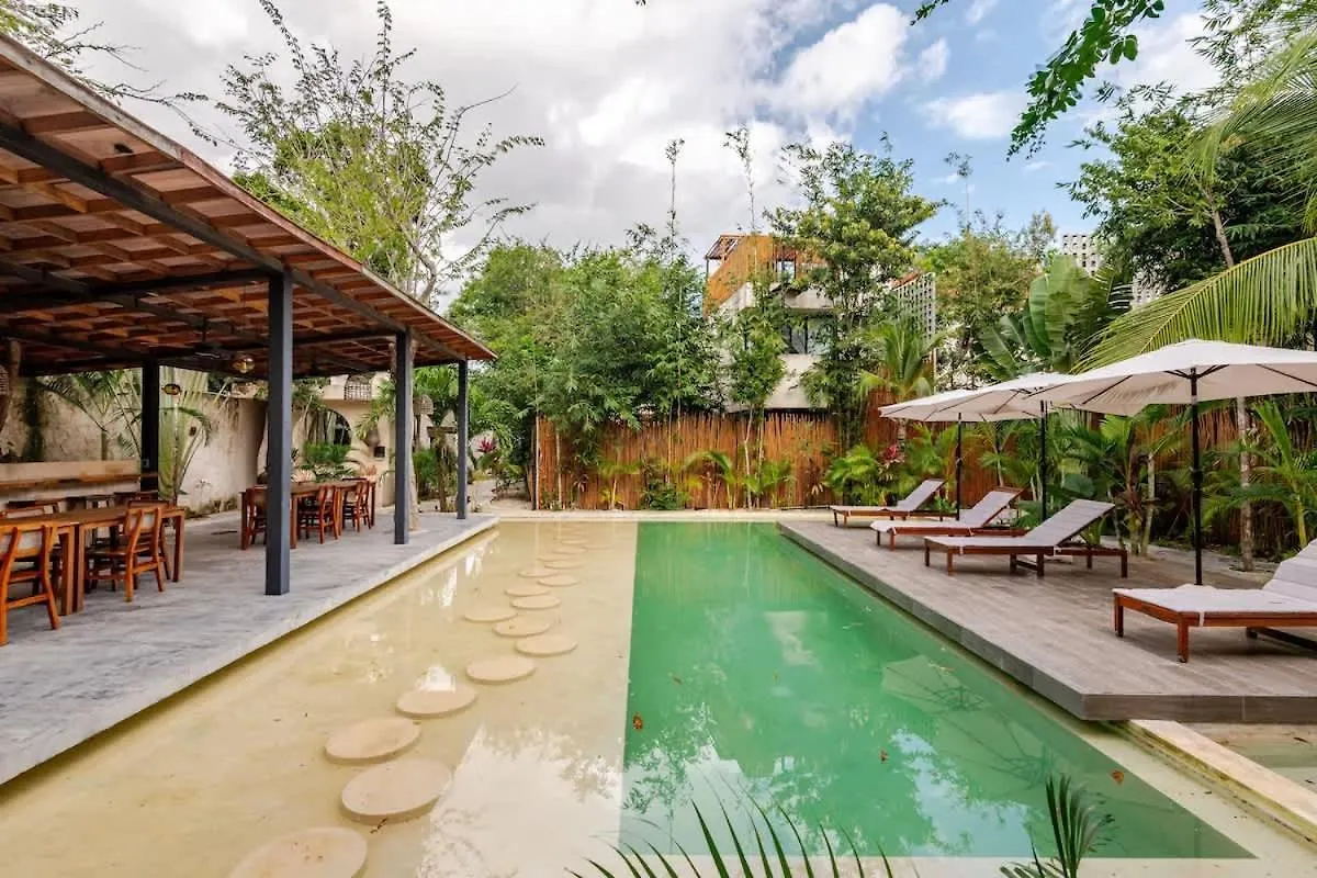 Villa Bambu Con Alberca Privada En Tulum