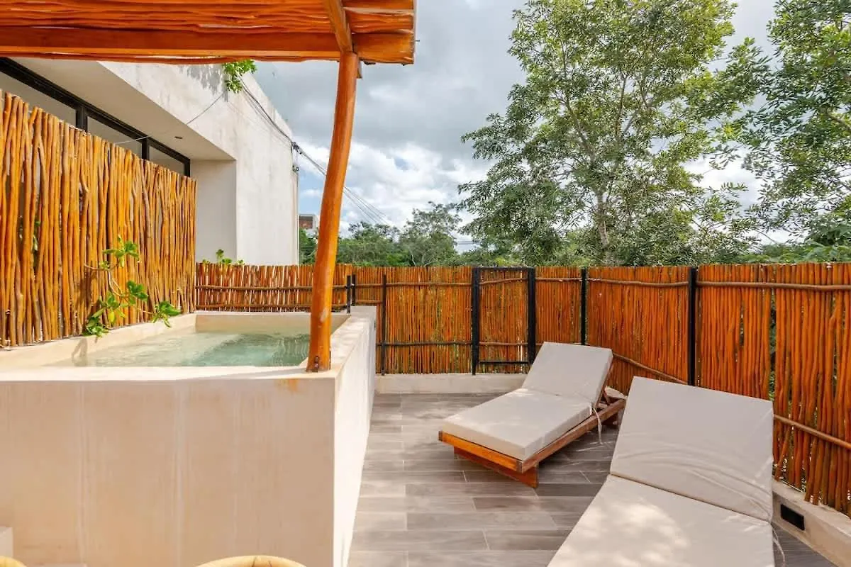 Villa Bambu Con Alberca Privada En Tulum