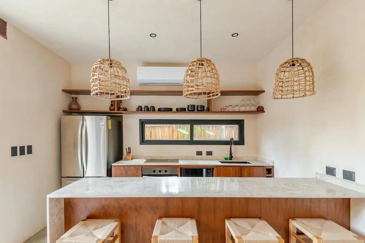 Villa Bambu Con Alberca Privada En Tulum