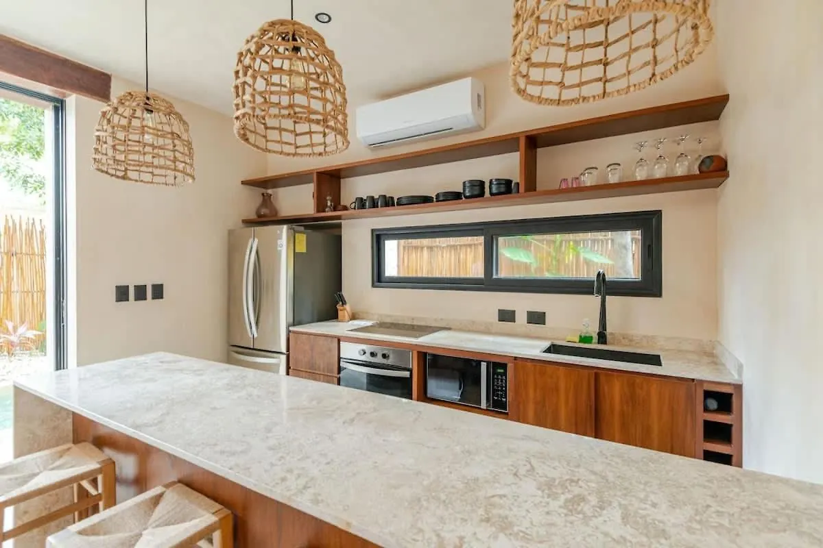 Villa Bambu Con Alberca Privada En Tulum