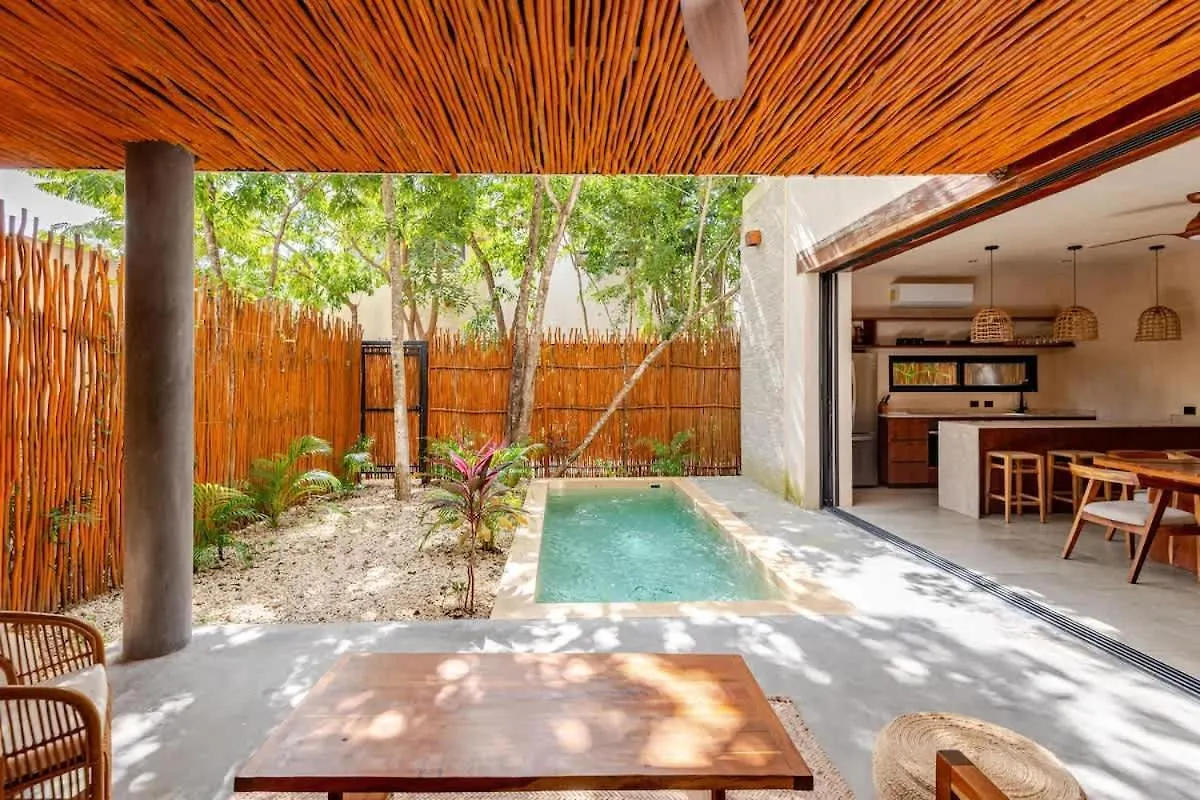 Villa Bambu Con Alberca Privada En Tulum