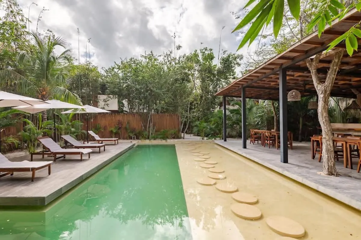 Villa Bambu Con Alberca Privada En Tulum