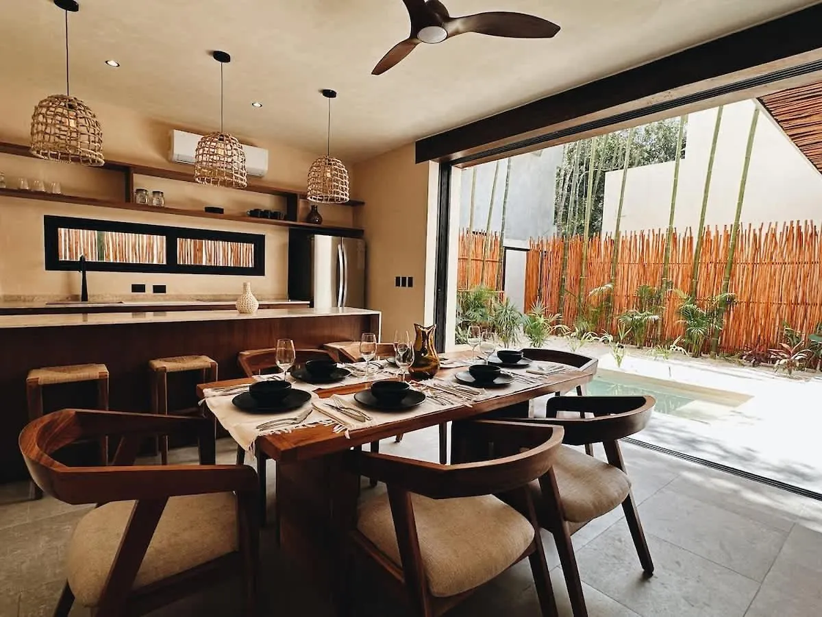 Villa Bambu Con Alberca Privada En Tulum