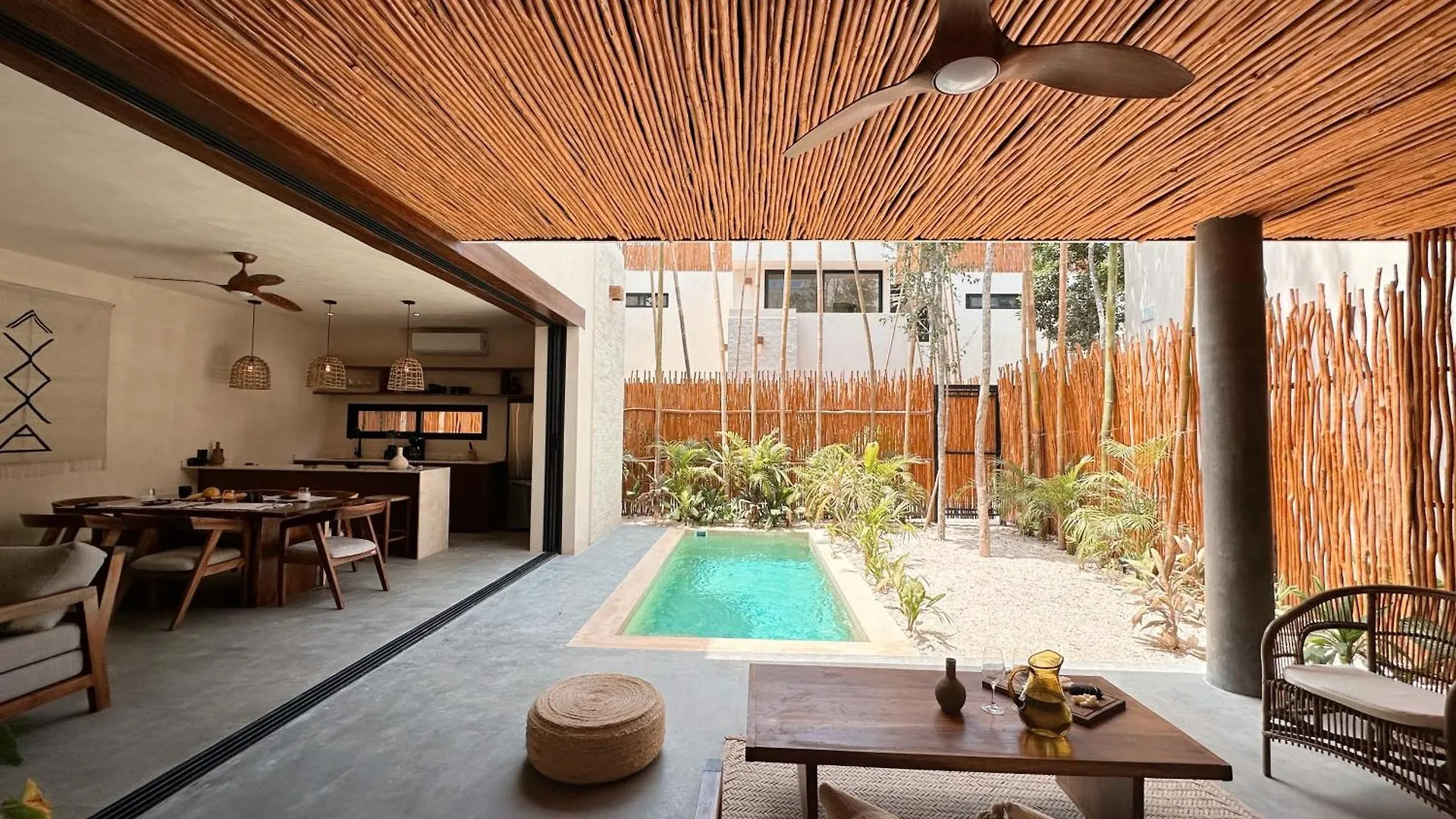 Villa Bambu Con Alberca Privada En Tulum